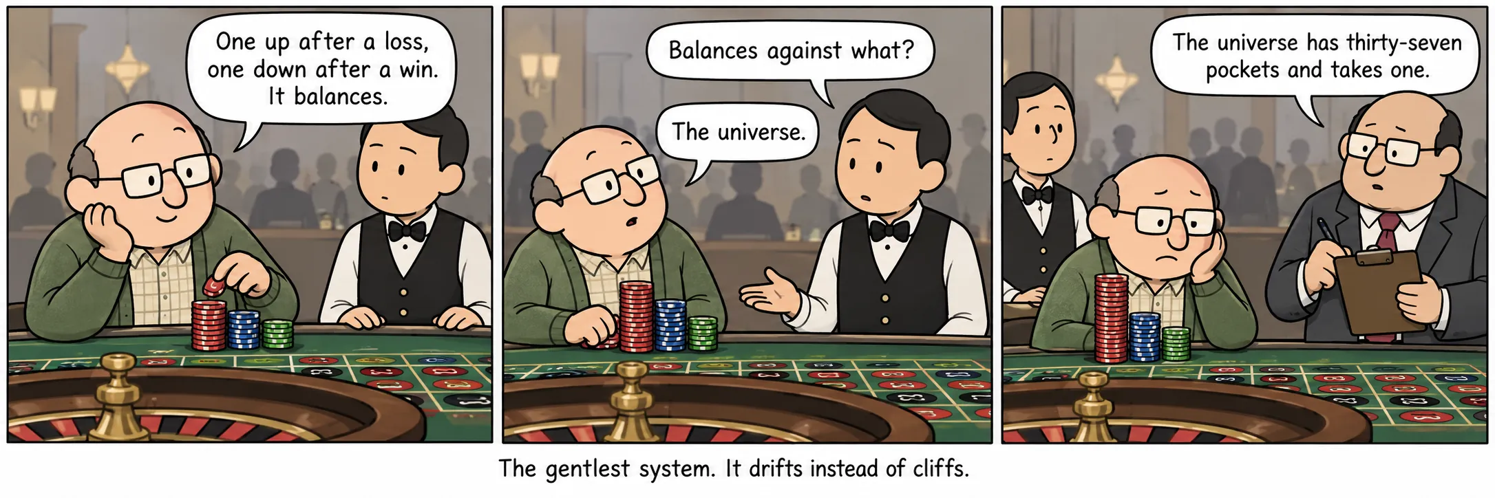 Das sanfteste System. Es driftet, statt abzustürzen.