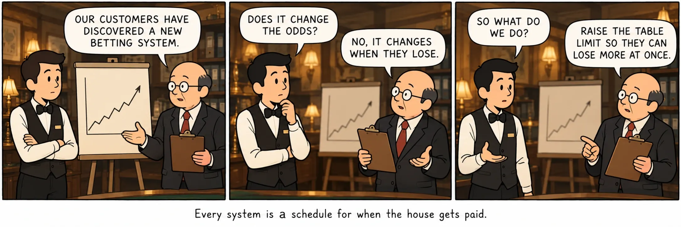 Jedes System ist ein Fahrplan dafür, wann die Bank ihr Geld bekommt.